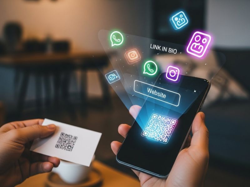 QR Code e Link na Bio: O Guia Completo para Conectar seu Negócio Físico e Digital em Segundos